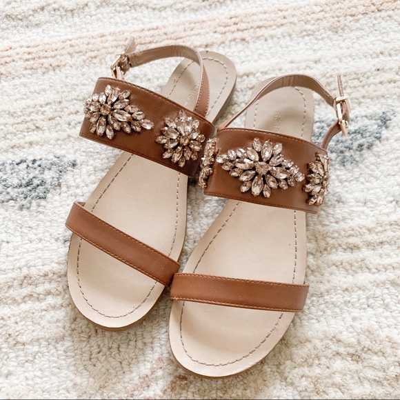 bcbg rhinestone sandals